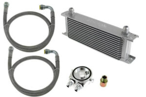 TurboWorks Õlijahuti Komplekt 13-realine 260x100x50 AN10 hõbedane