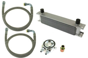TurboWorks Õlijahuti Komplekt 13-realine 260x100x50 AN8 hõbedane