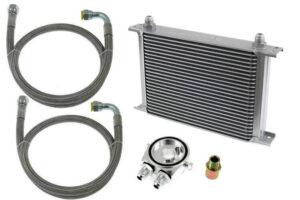 TurboWorks Õlijahuti Komplekt 25-realine 260x195x50 AN10 hõbedane