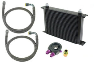 TurboWorks Õlijahuti Komplekt 25-realine 260x195x50 AN8 must