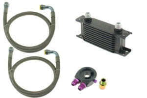 TurboWorks Õlijahuti Komplekt Slim 13-realine 140x100x50 AN10 must